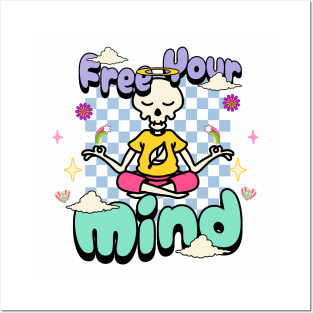 Yoga Free your mind Posters and Art